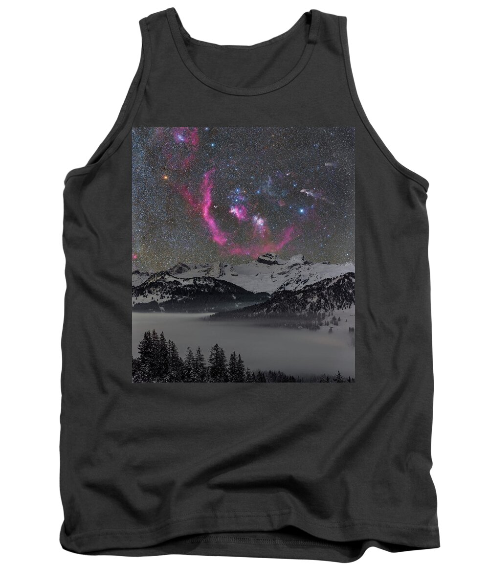 Astronomy Tank Top featuring the photograph Above the Fog by Ralf Rohner
