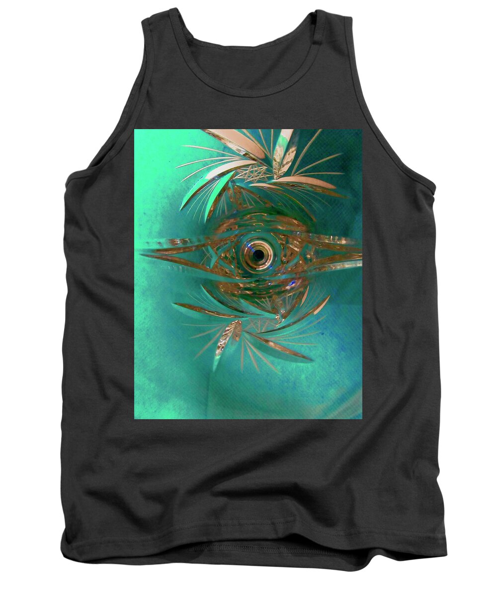 Green Tank Top featuring the photograph Abstract Bird by Stephanie Moore
