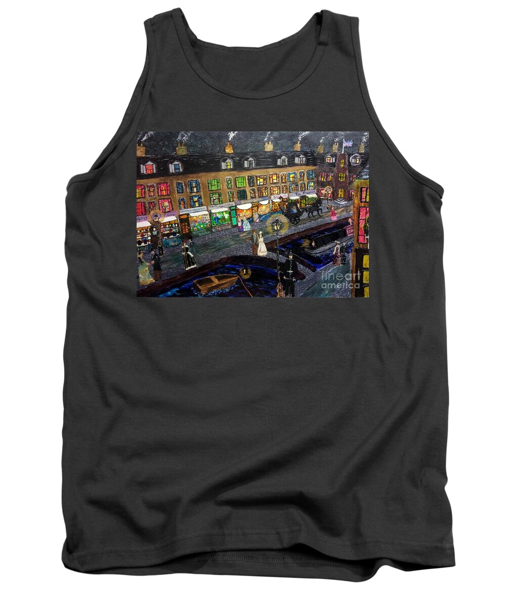 History Tank Top featuring the mixed media Adrift by David Westwood