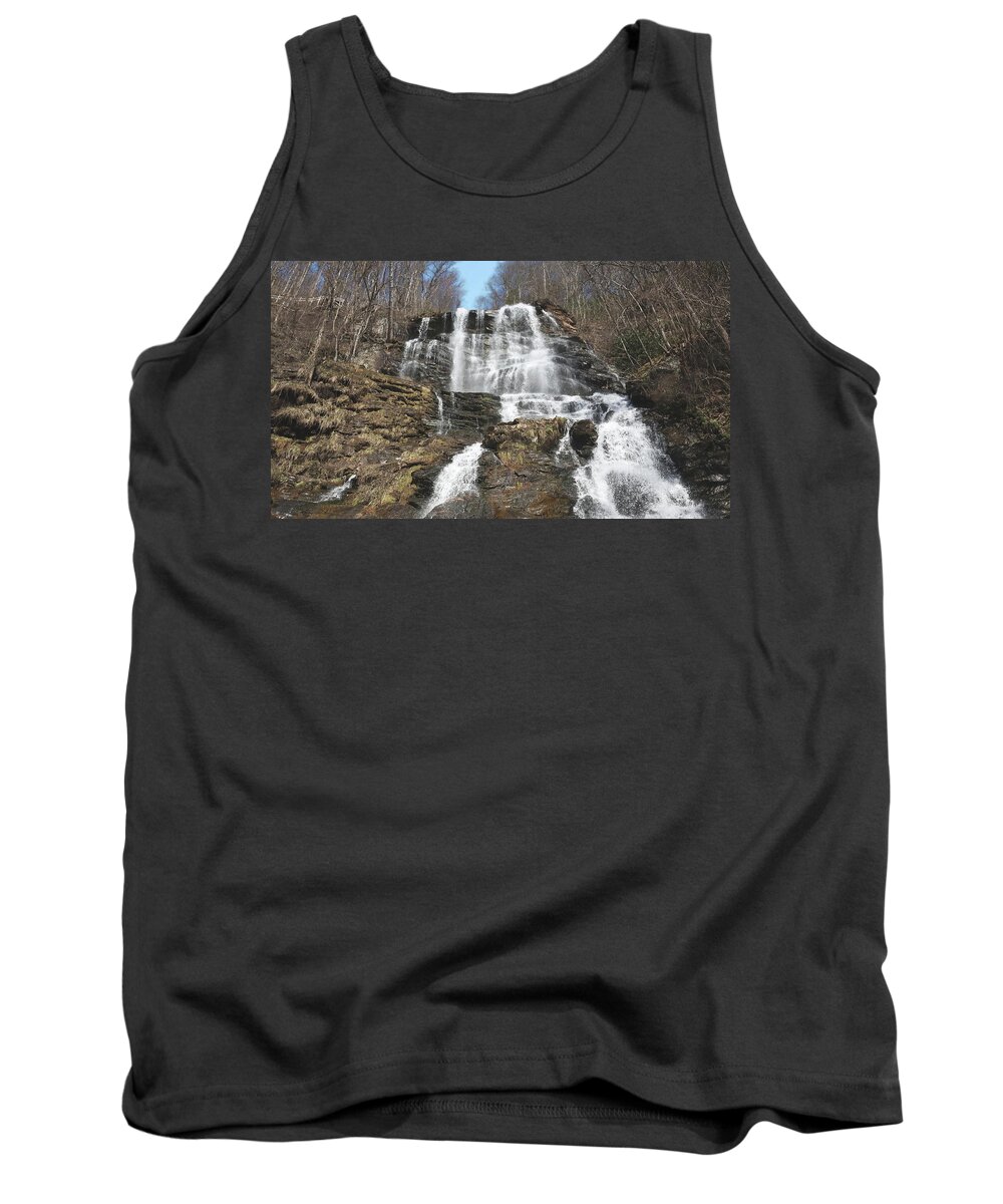 Amicalola Falls Tank Top featuring the photograph Amicalola White Mist Falls by Ed Williams