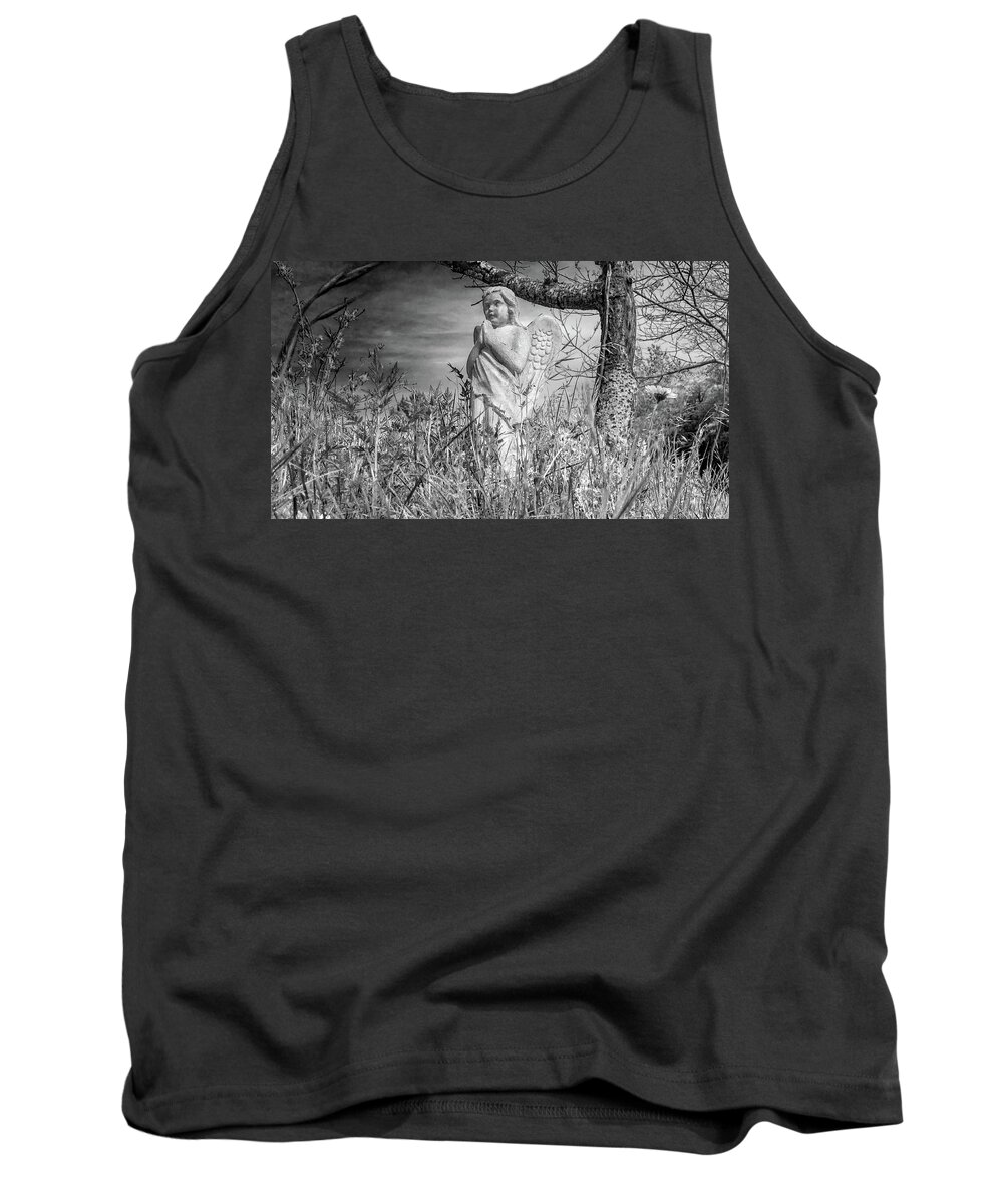 Angel Tank Top featuring the photograph Angel for Nature by Ivars Vilums