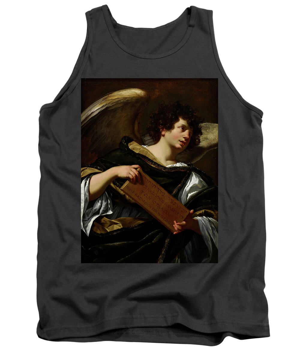 Simon Vouet Tank Top featuring the painting Angels with Attributes of the Passion, the Superscription from the Cross, 1627 by Simon Vouet