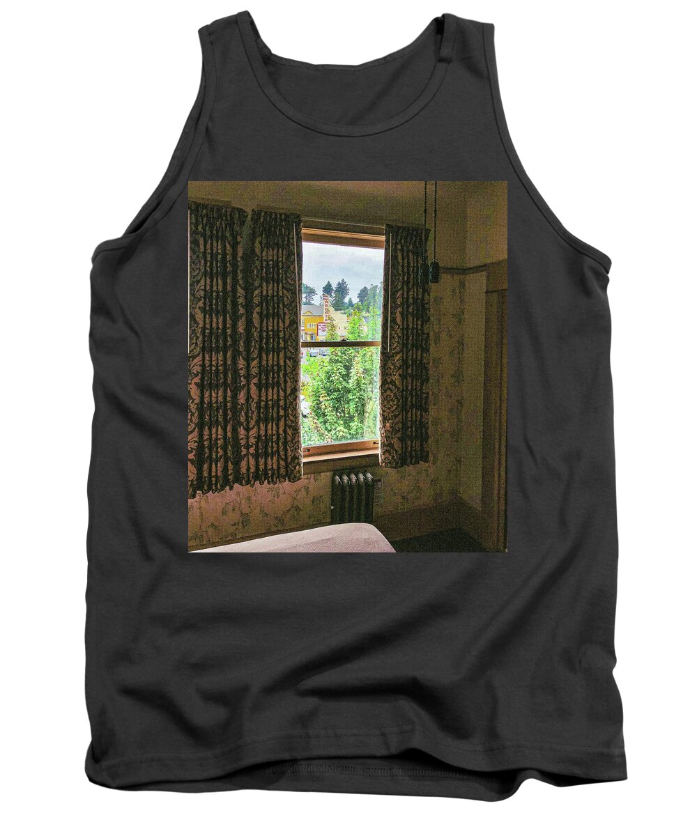 Theatre Tank Top featuring the photograph Arcata Theatre by Grey Coopre
