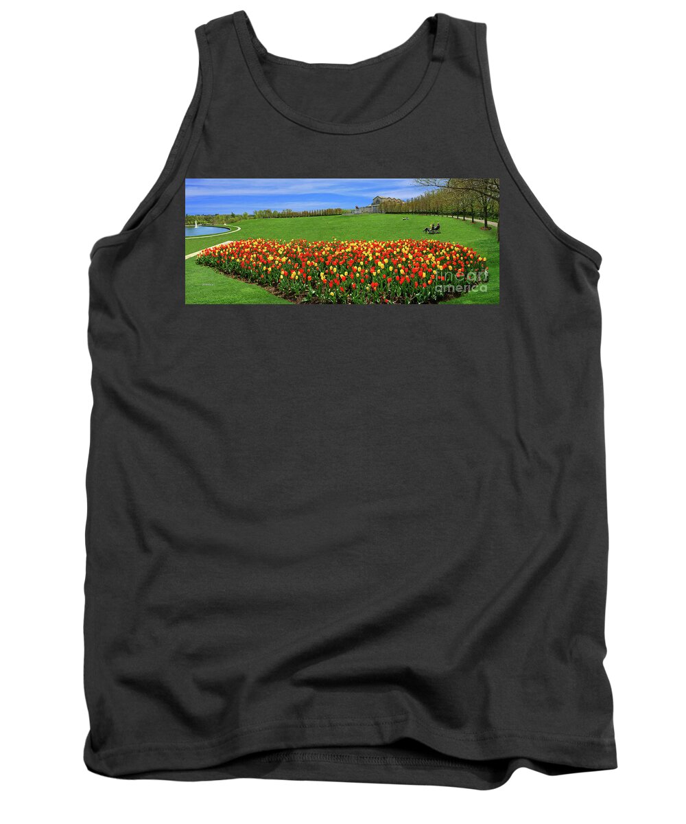 Flowers Tank Top featuring the photograph Art Hill Flowers by Jim Trotter
