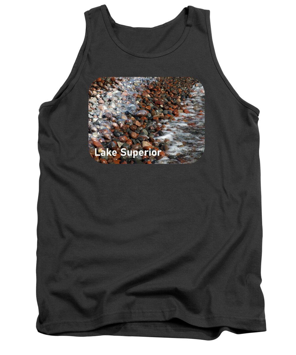 Rocky Shoreline Abstract Tank Top featuring the photograph Rocky Shoreline Abstract by Melissa Peterson