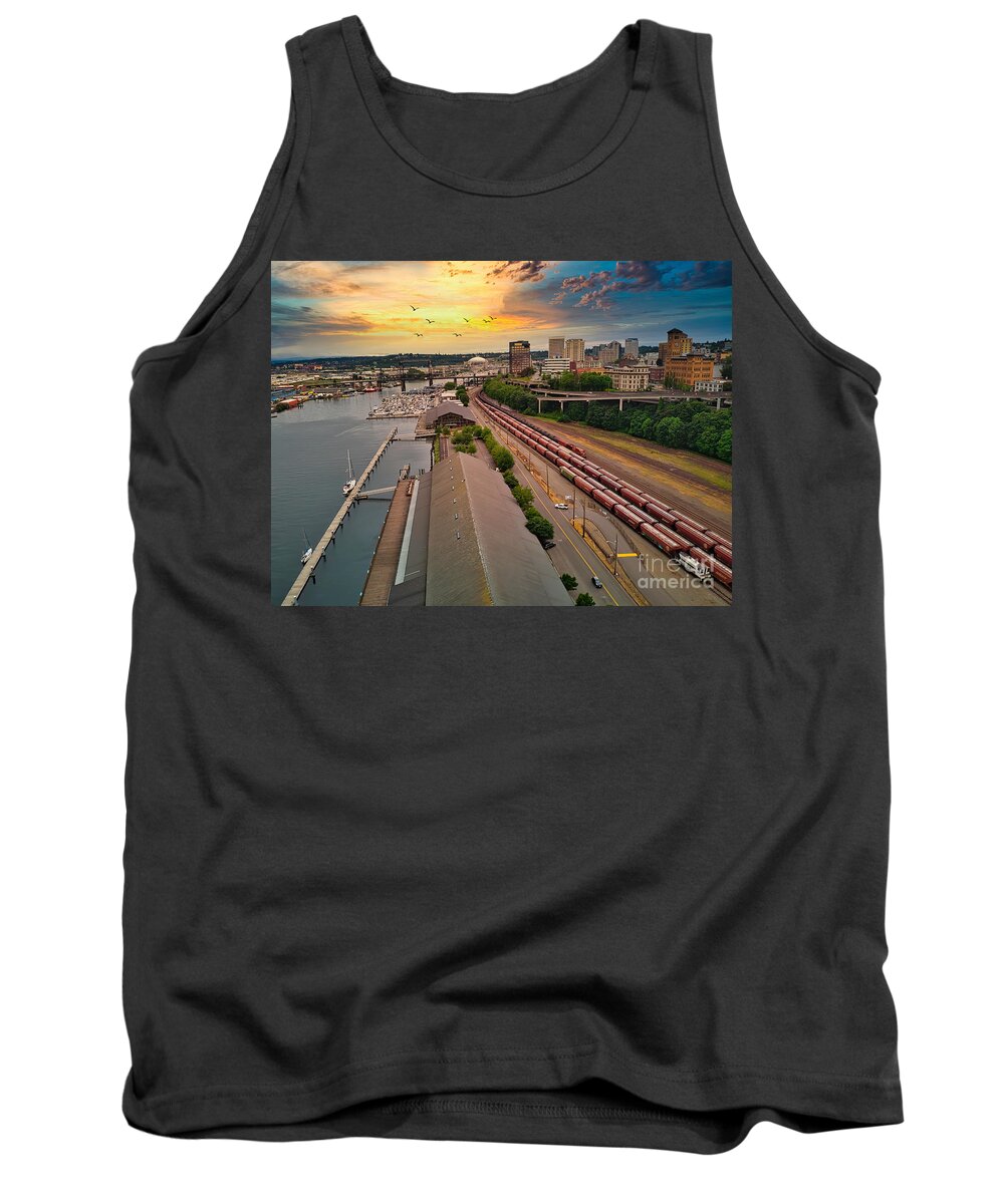 Tacoma Tank Top featuring the photograph Awesome Tacoma Evening by Sal Ahmed