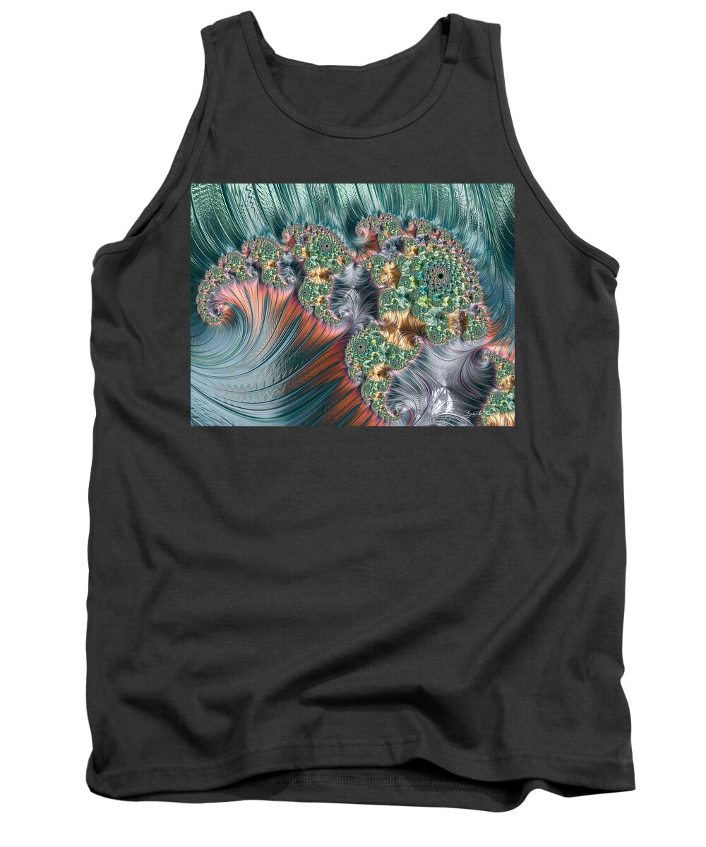Abstract Tank Top featuring the photograph Barocco - Series #4 by Barbara Zahno