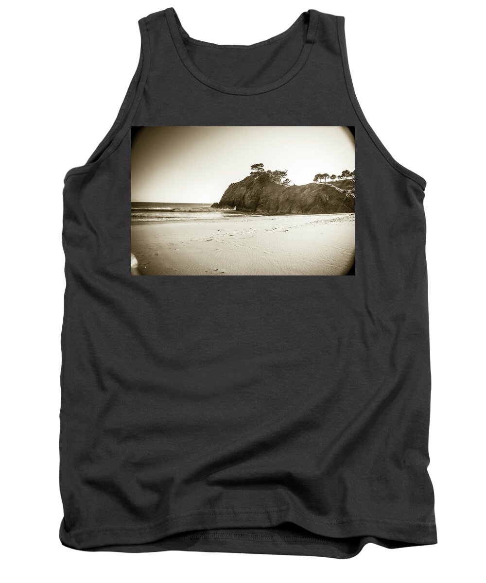 Beach Tank Top featuring the photograph Battle Rock At Port Orford Along The Oregon Coast by Jason McPheeters