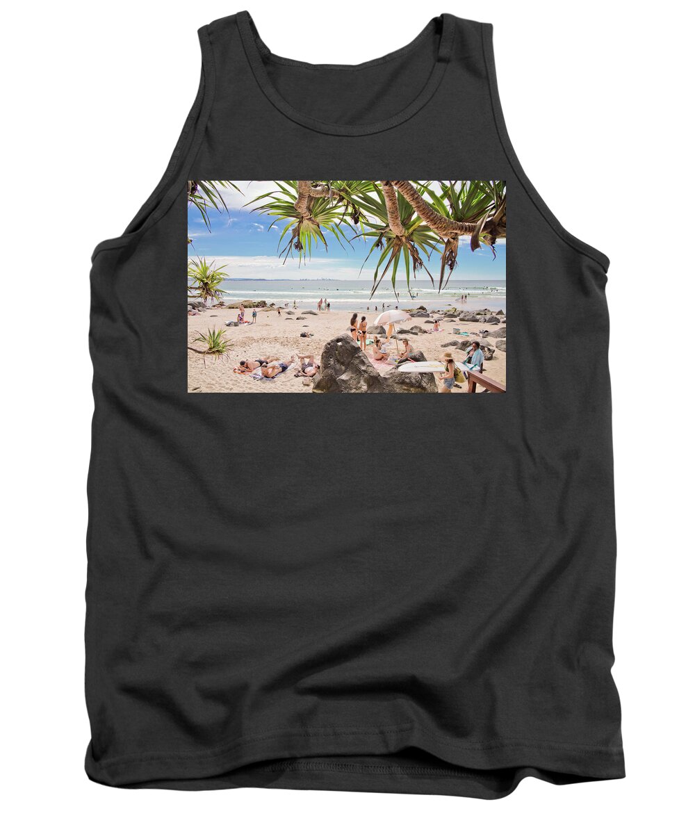 Australia Lifestyle Images Tank Top featuring the photograph Beach Lovers by Az Jackson