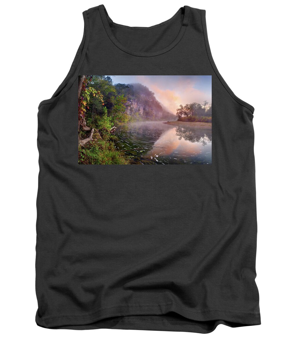 Dawn Tank Top featuring the photograph Bee Bluff by Robert Charity