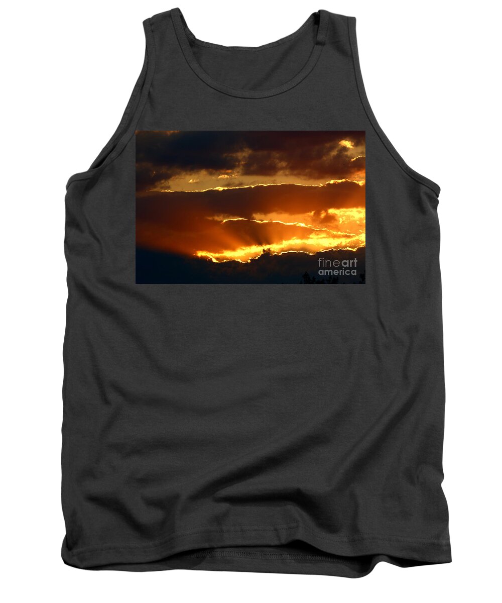 Fototaker Tank Top featuring the photograph Blazing Nature by Tony Lee
