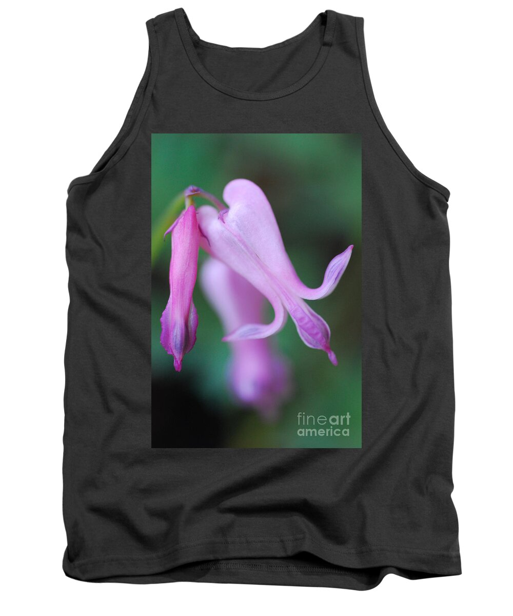Macrophotography Tank Top featuring the photograph Bleeding Heart 1 by Stephanie Gambini