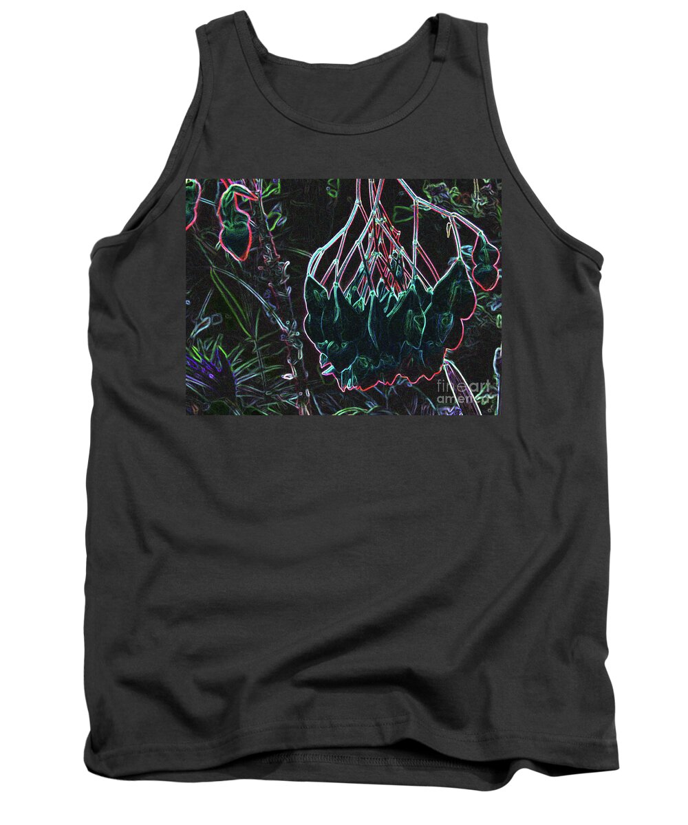 Essence Tank Top featuring the digital art Bleeding Hearts by Mary Mikawoz