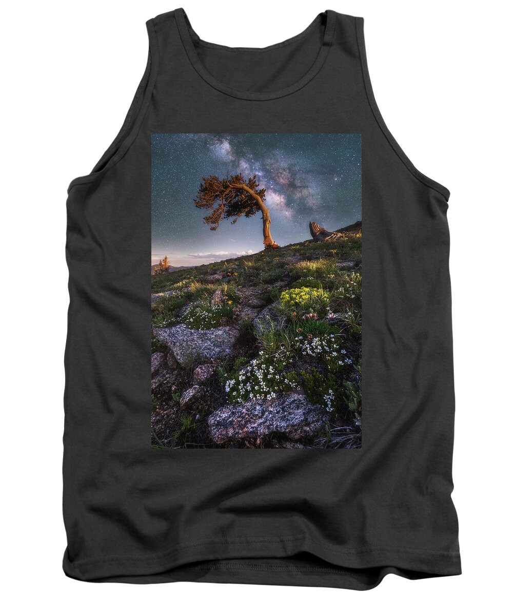 Colorado Tank Top featuring the photograph Blooming Milky Way by Darren White