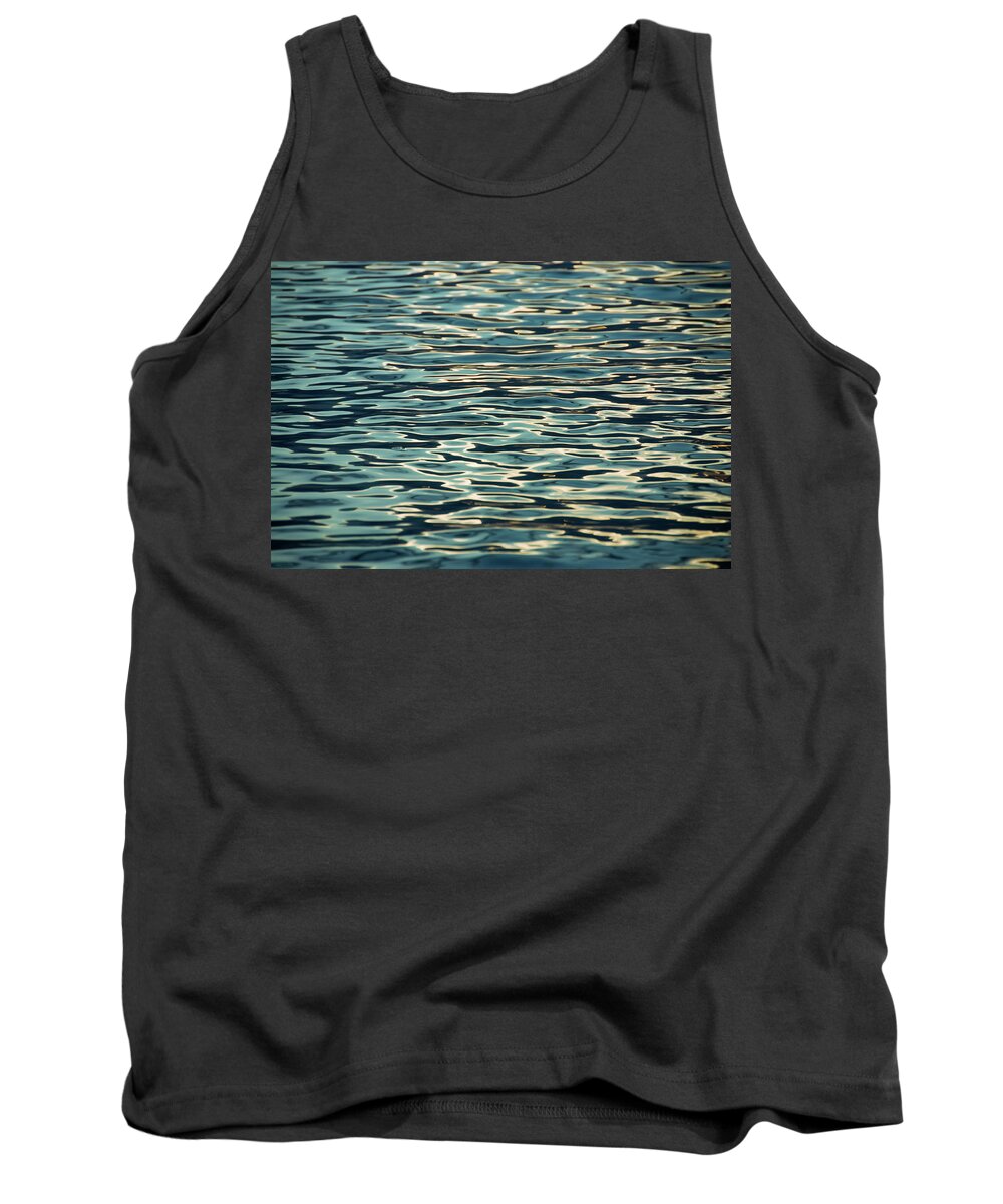 Abstract Water Tank Top featuring the photograph Blue Ocean by Naomi Maya