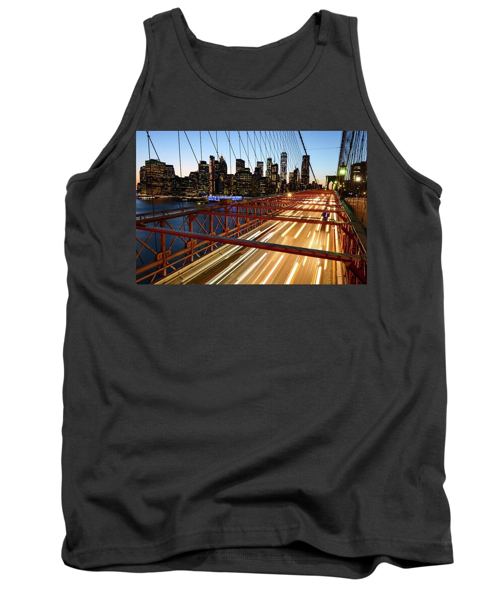 Brooklyn Tank Top featuring the photograph Last Exit, Brooklyn - Brooklyn Bridge, New York City by Earth And Spirit