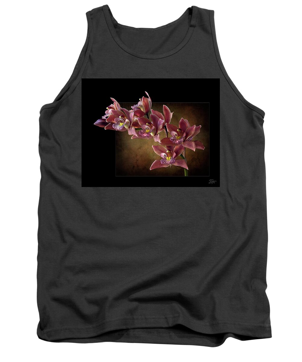 Orchids Tank Top featuring the photograph Brown Orchids by Endre Balogh