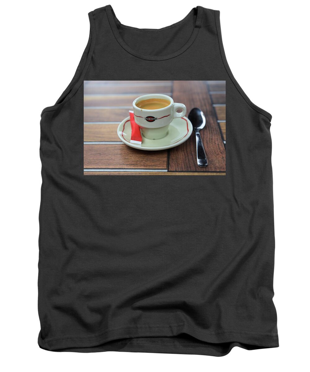 Coffee Tank Top featuring the photograph Cafes Richard by Steve Templeton