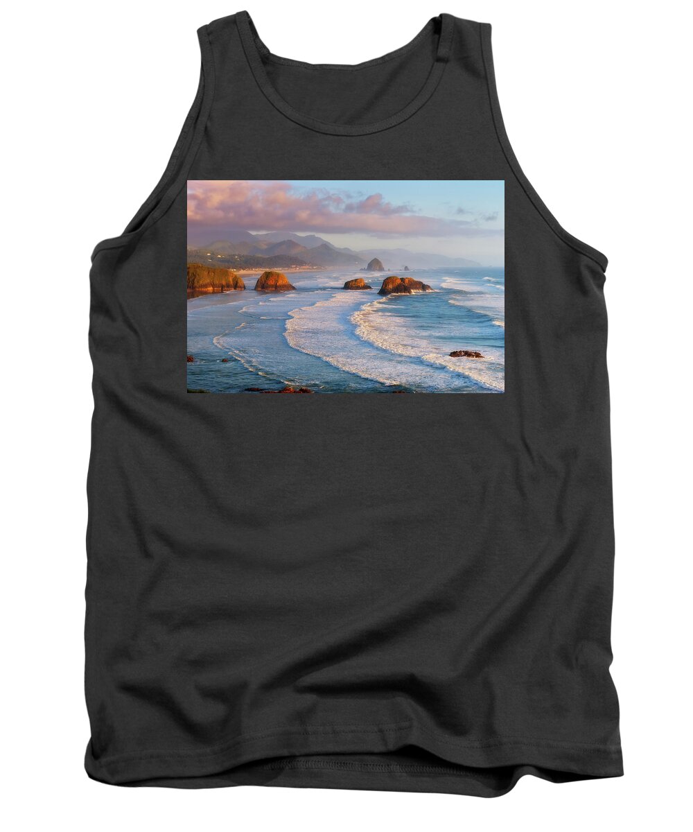 Cannon Beach Tank Top featuring the photograph Cannon Beach Sunset by Darren White