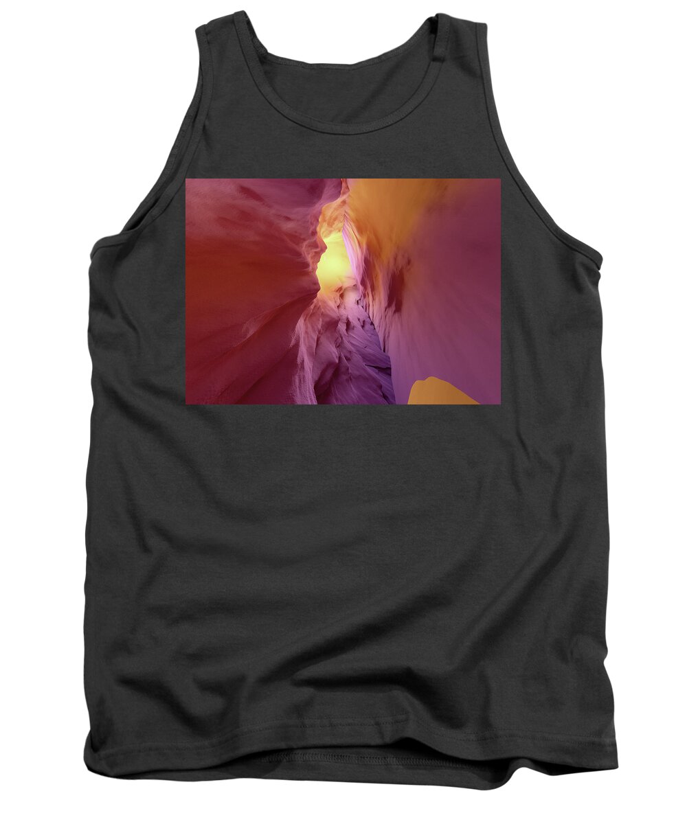 Artificial Intelligence Tank Top featuring the digital art Canyonland by Javier Ideami
