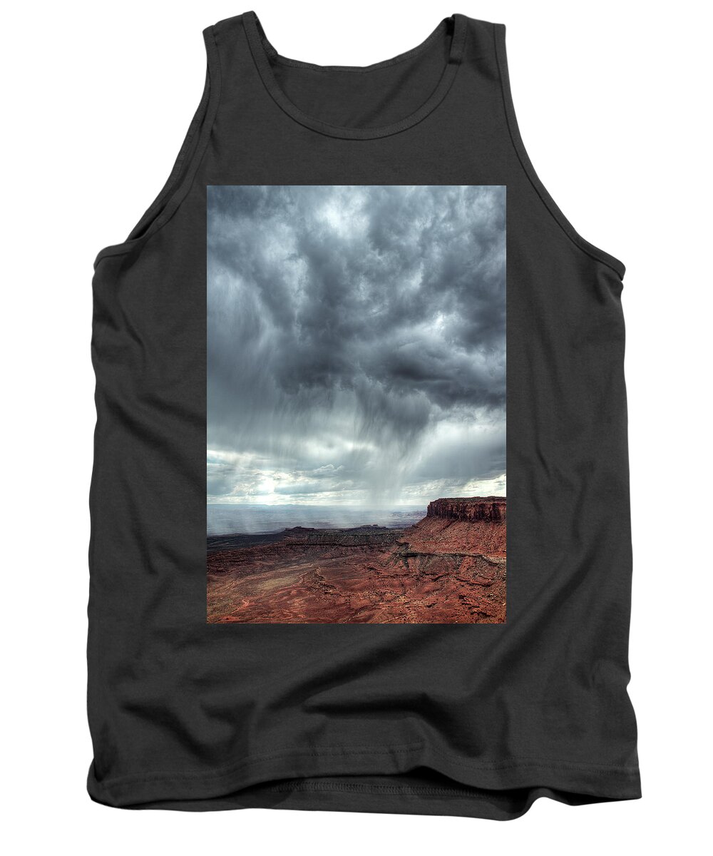 Scenic Tank Top featuring the photograph Canyonlands Storm by Doug Davidson