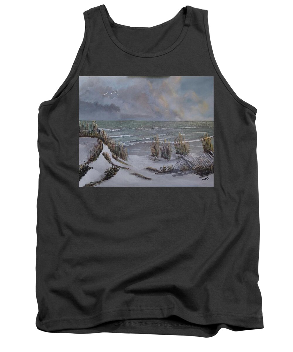Original Tank Top featuring the painting Carolina Shores by Kevin Oneal