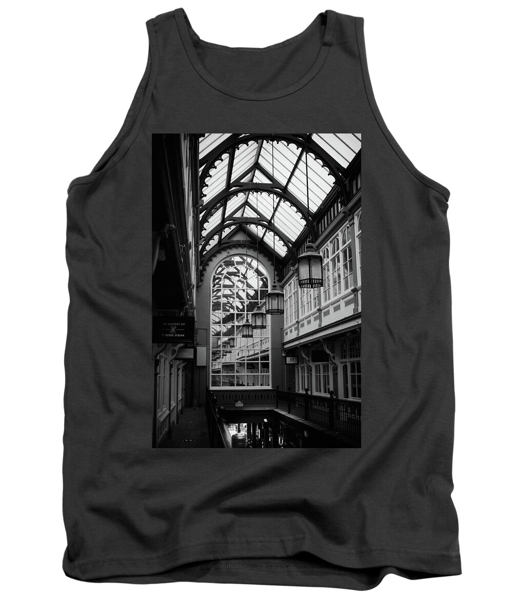 Cardiff Tank Top featuring the photograph Castle Arcade by Gavin Lewis