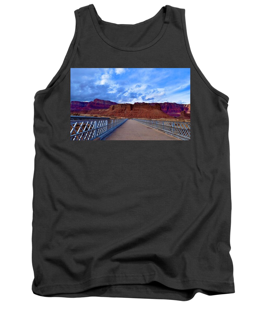 Lees Tank Top featuring the photograph Beautiful Navajo Bridge,Page,AZ by Bnte Creations