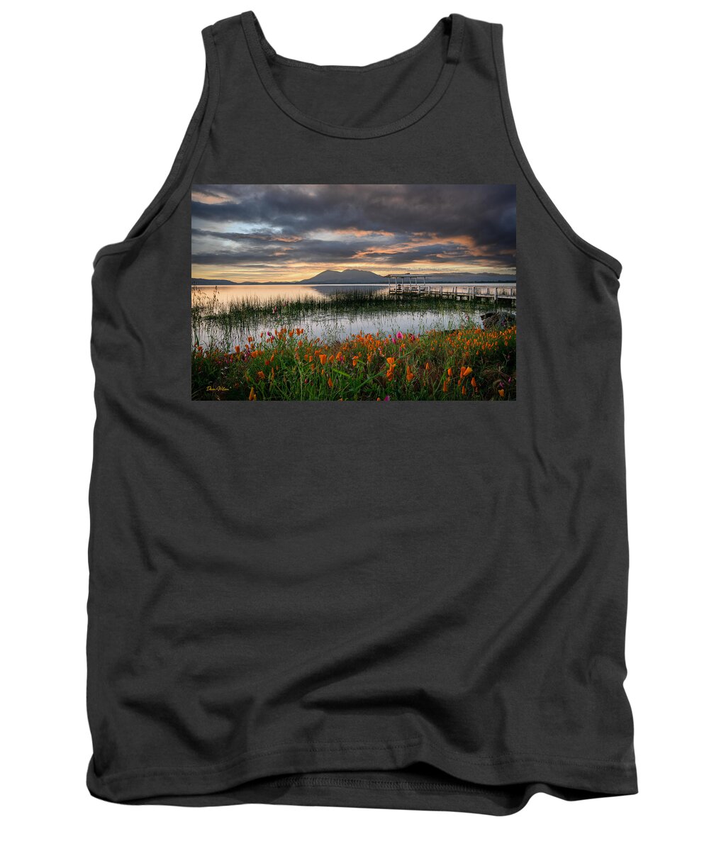 Landscape Tank Top featuring the photograph Clear Lake Sunrise by Devin Wilson