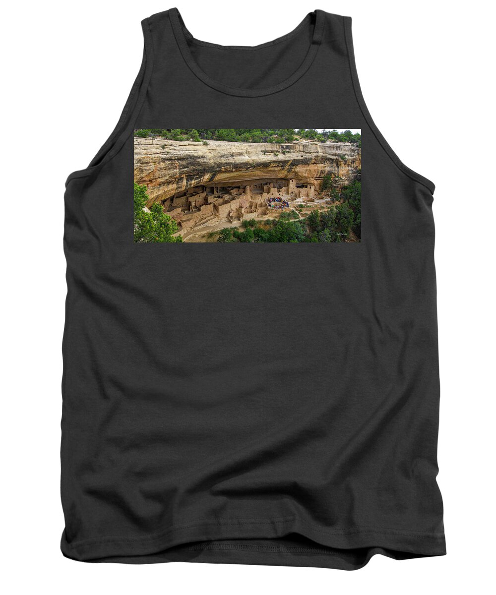 Mesa Verde Tank Top featuring the photograph Cliff Palace by Dale R Carlson