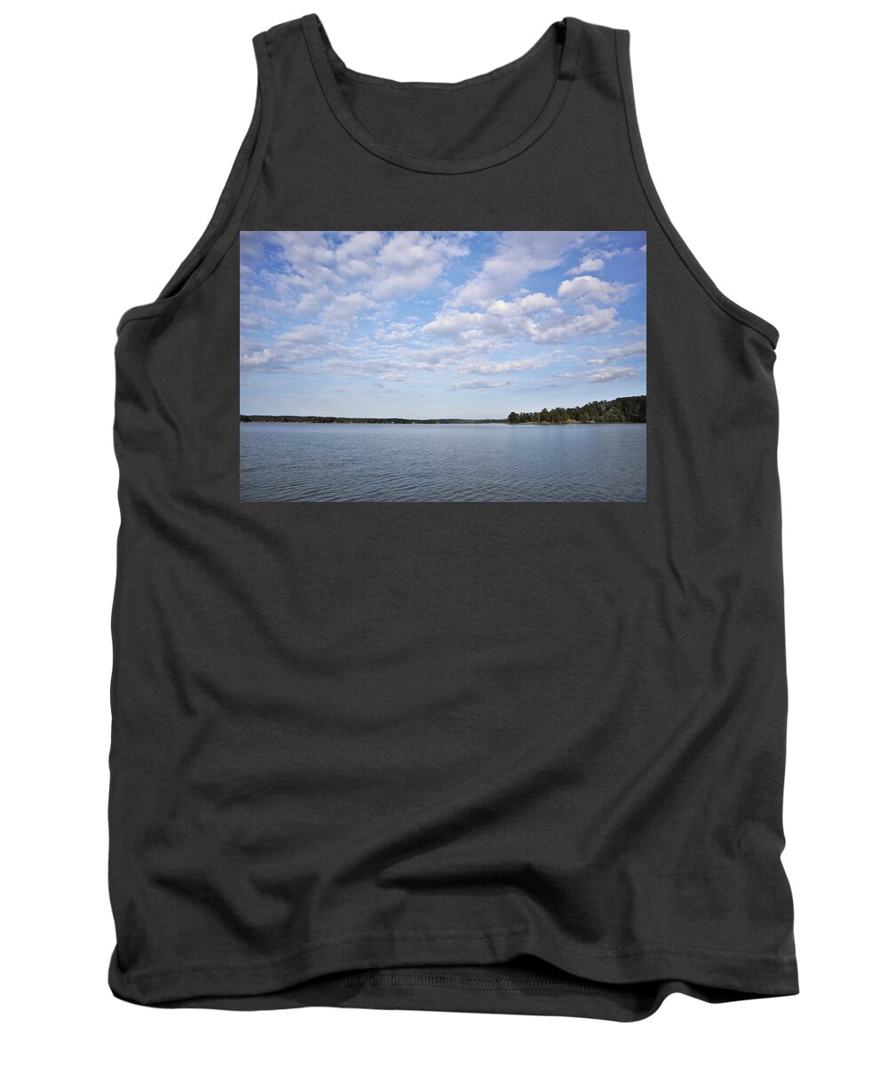 Lake Tank Top featuring the photograph Cloud Confetti by Ed Williams
