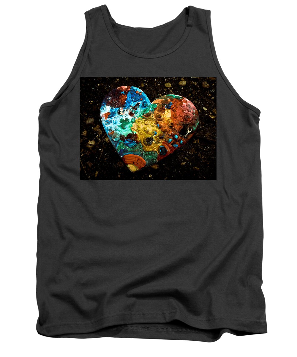Colors Tank Top featuring the photograph Colorful Heart by W Craig Photography