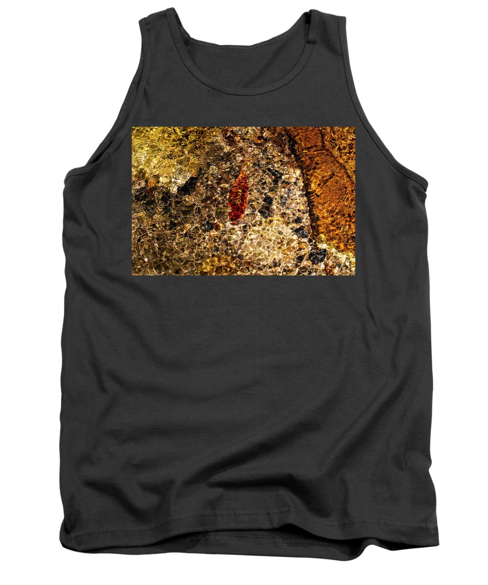 North Carolina (nc) Tank Top featuring the photograph Colorful Mountain Creek Bed by Charles Floyd