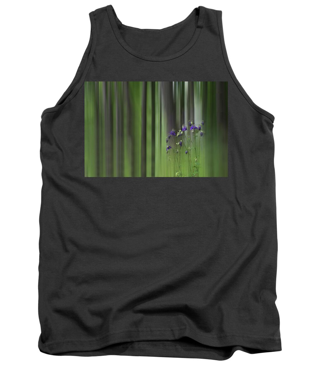 Green Tank Top featuring the photograph Columbine Spring by Wayne King