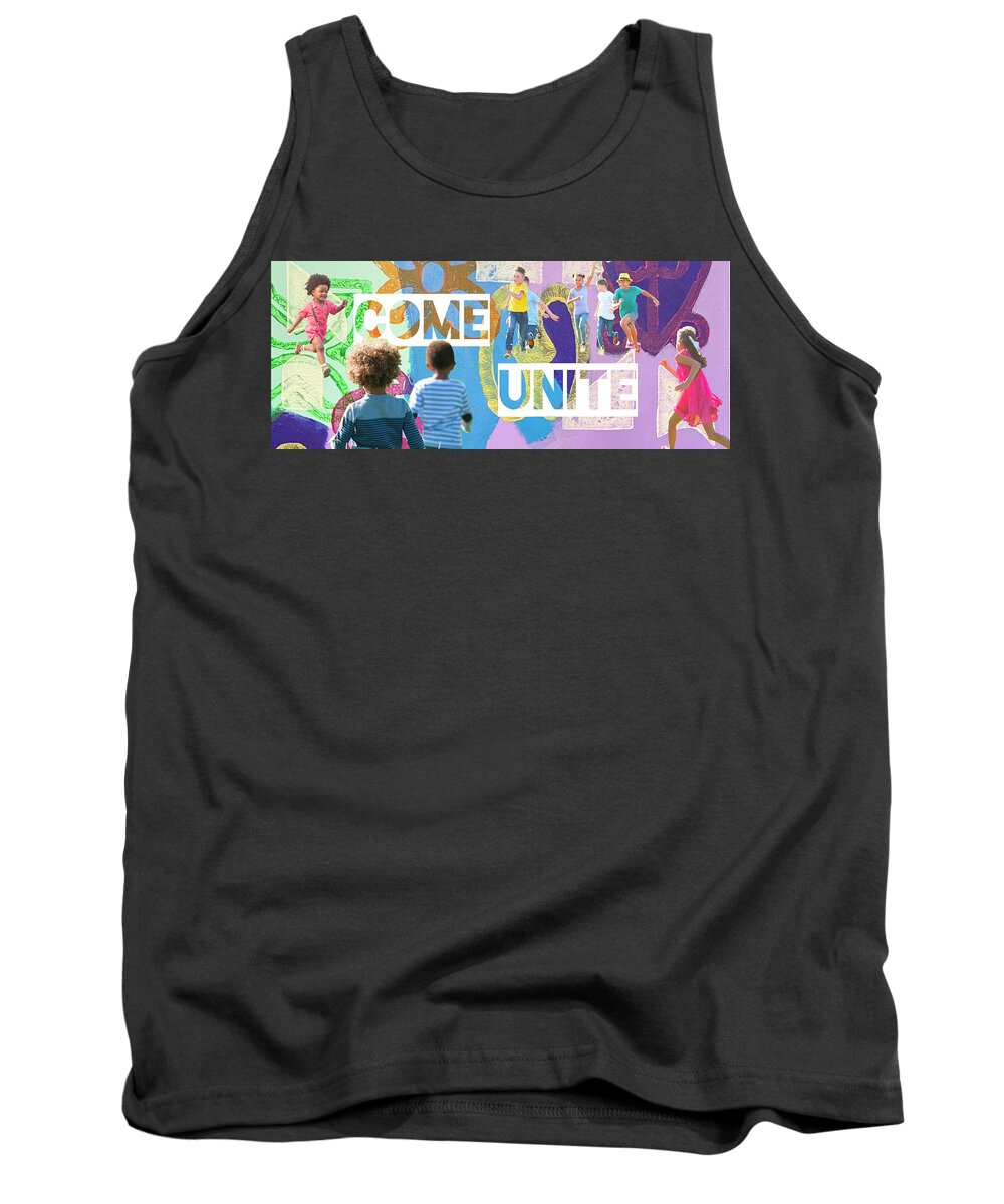  Tank Top featuring the painting Come unite by Clayton Singleton