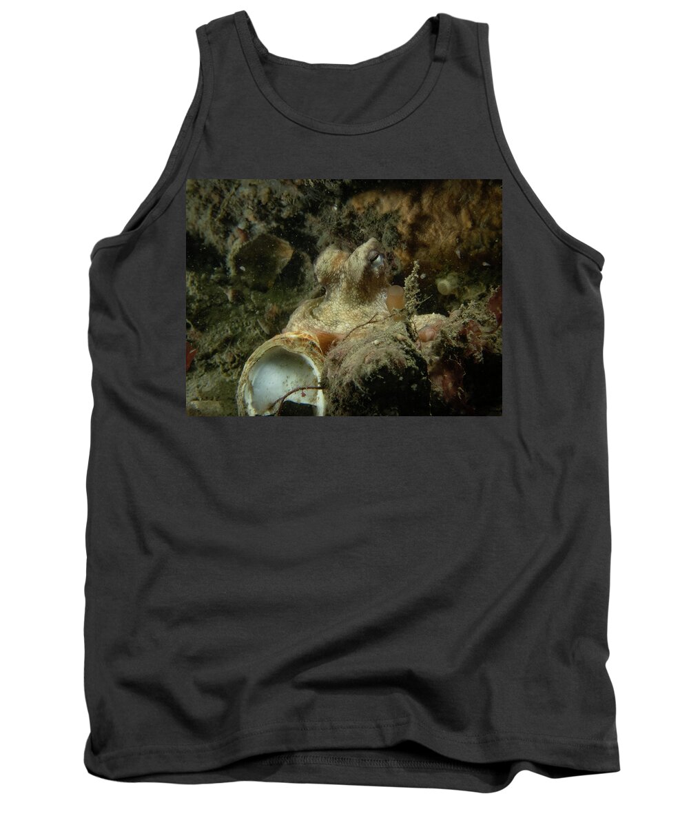Octopus Tank Top featuring the photograph Common Octopus by Brian Weber