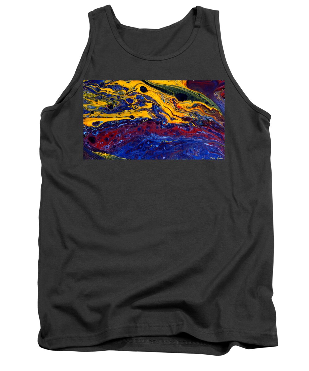  Tank Top featuring the painting Compilation of Chaos by Rein Nomm