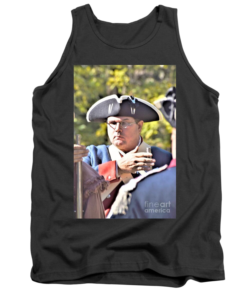 Reenactor Tank Top featuring the photograph Continen tal by Addison Likins