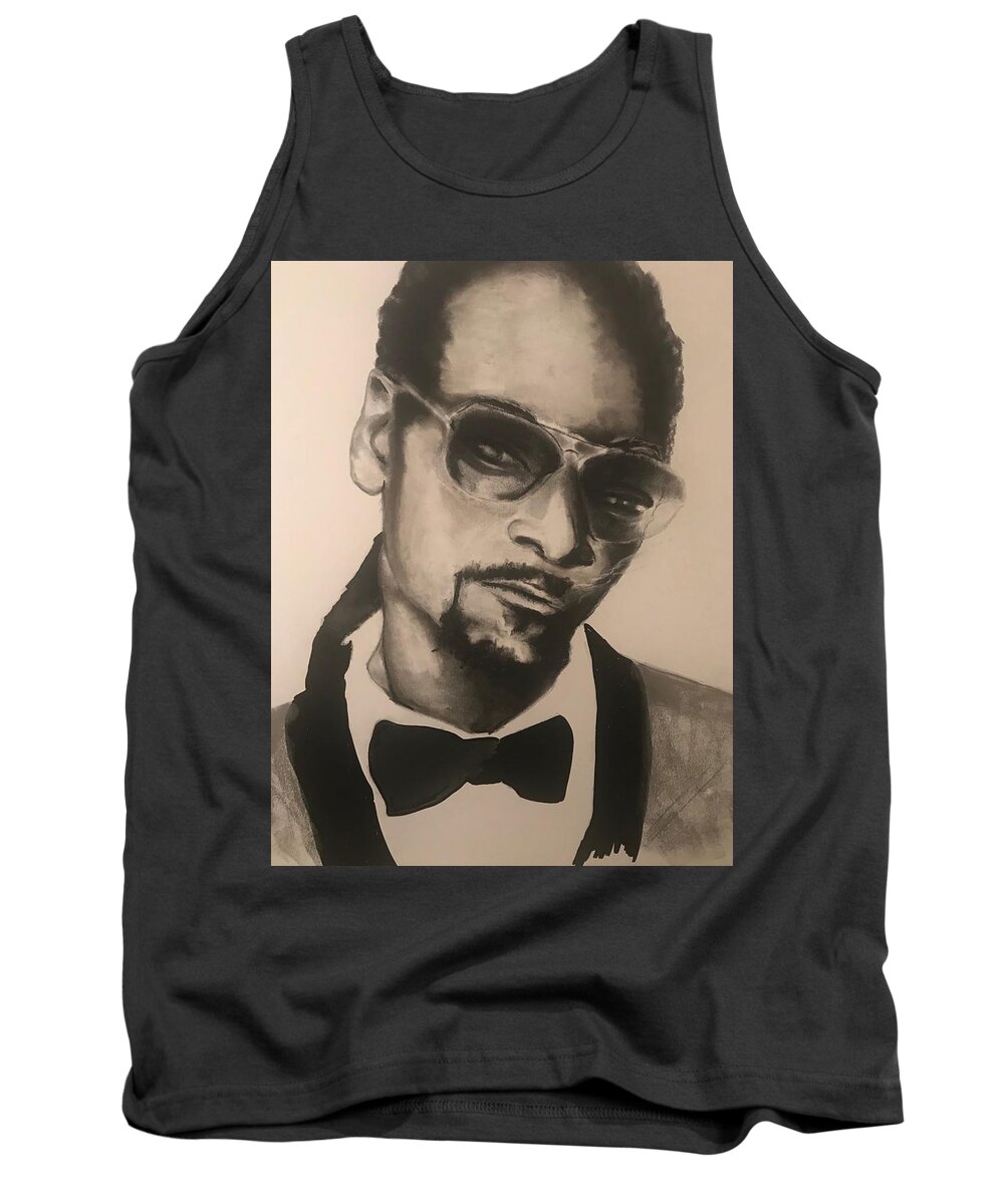  Tank Top featuring the drawing Cool by Angie ONeal