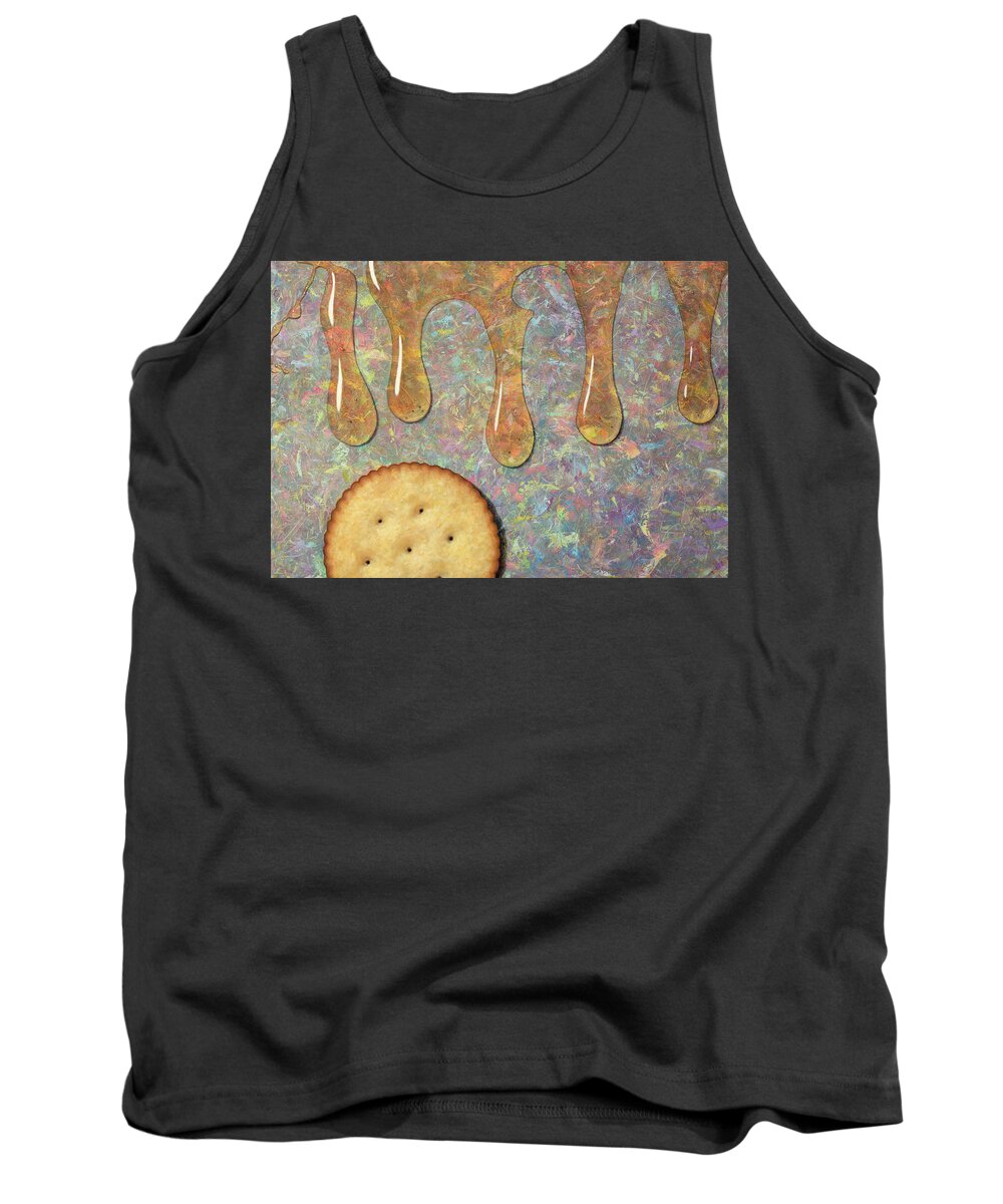 Cracker Tank Top featuring the painting Cracker Honey by James W Johnson