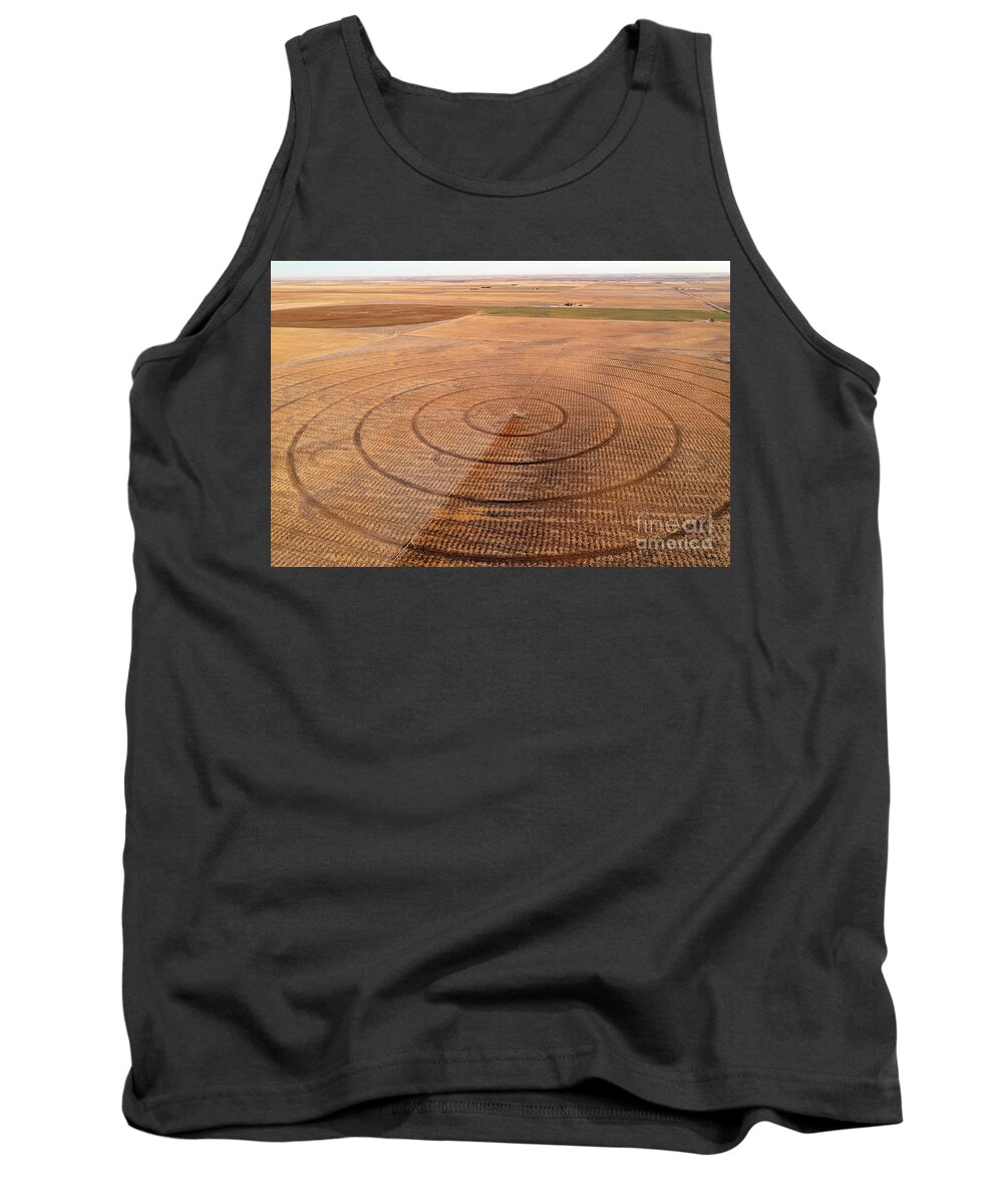 Irrigation Tank Top featuring the photograph Crop Circles by Jim West
