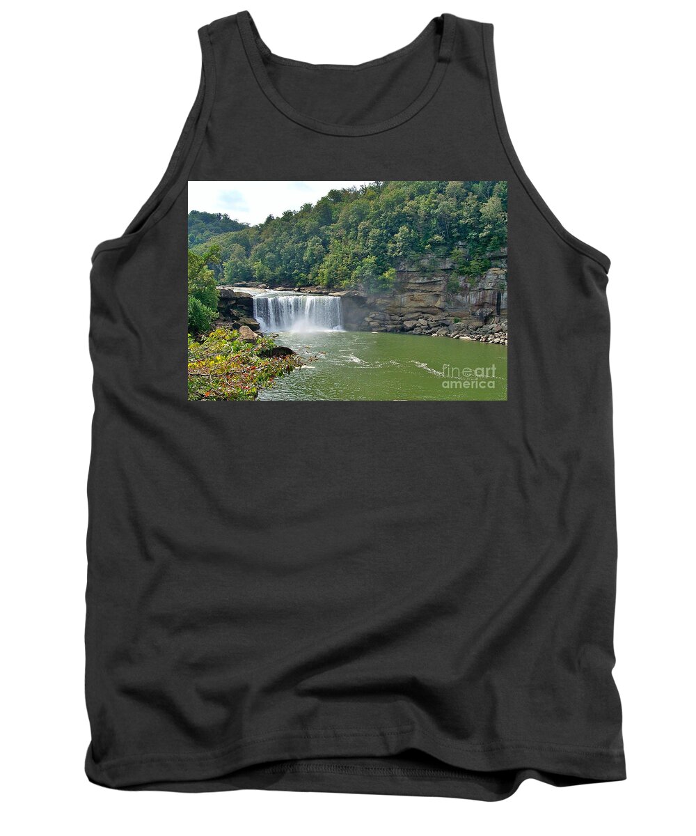 Cumberland Falls Tank Top featuring the photograph Cumberland Falls by Yvonne M Smith