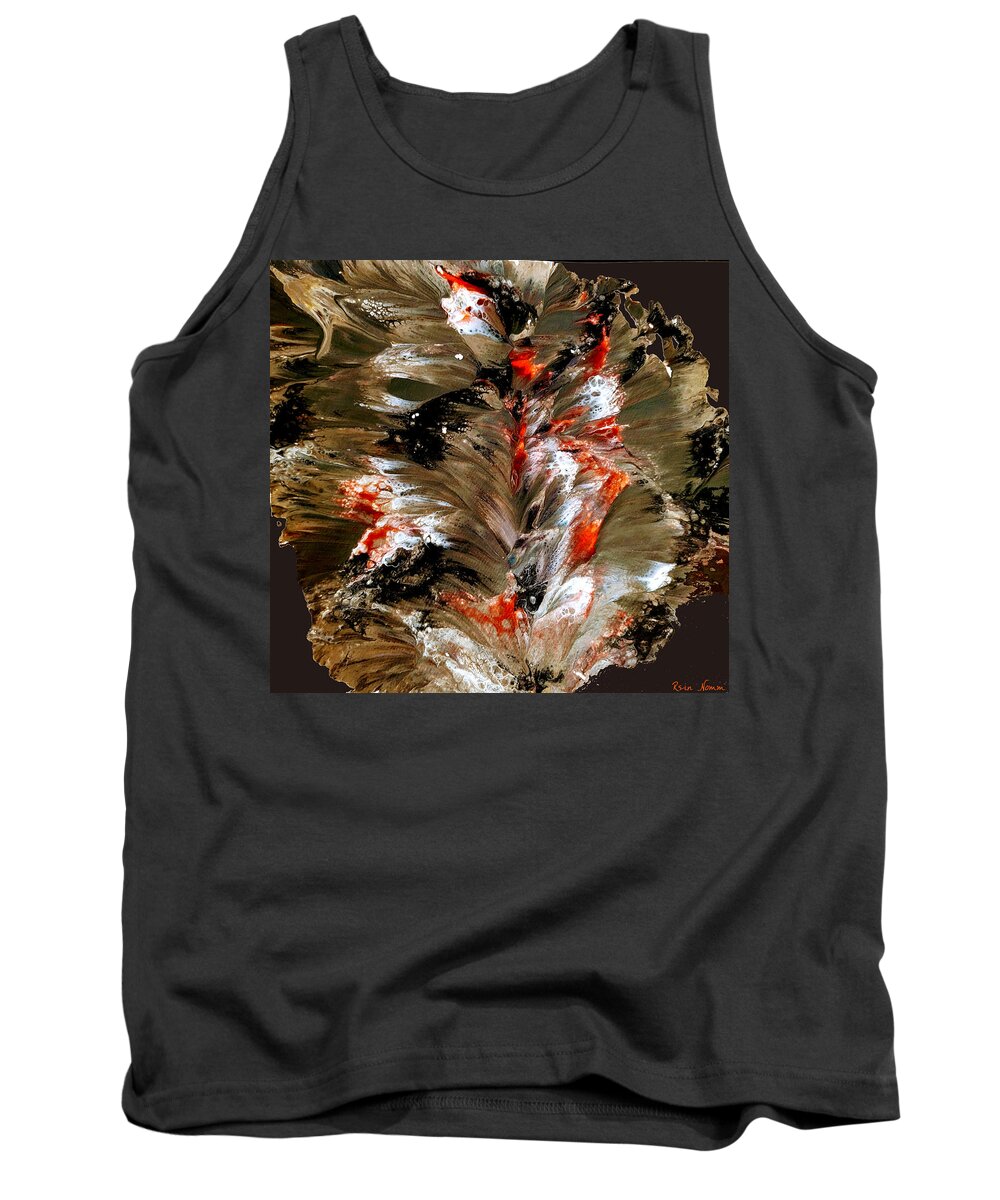 Tank Top featuring the painting Dark Comfort by Rein Nomm