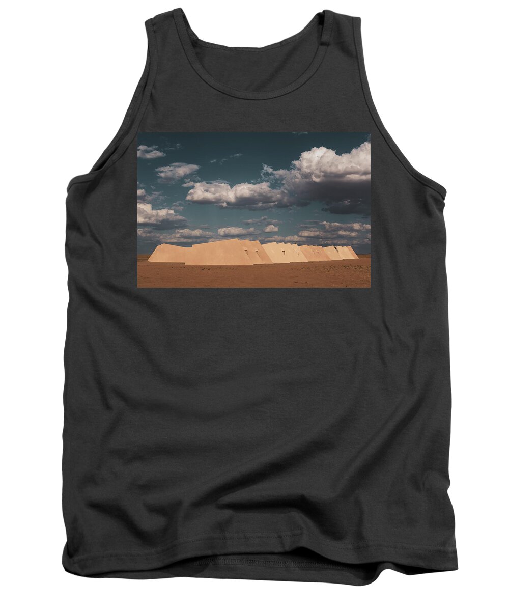 Minimalism Tank Top featuring the photograph Desert Architecture by Martin Vorel Minimalist Photography