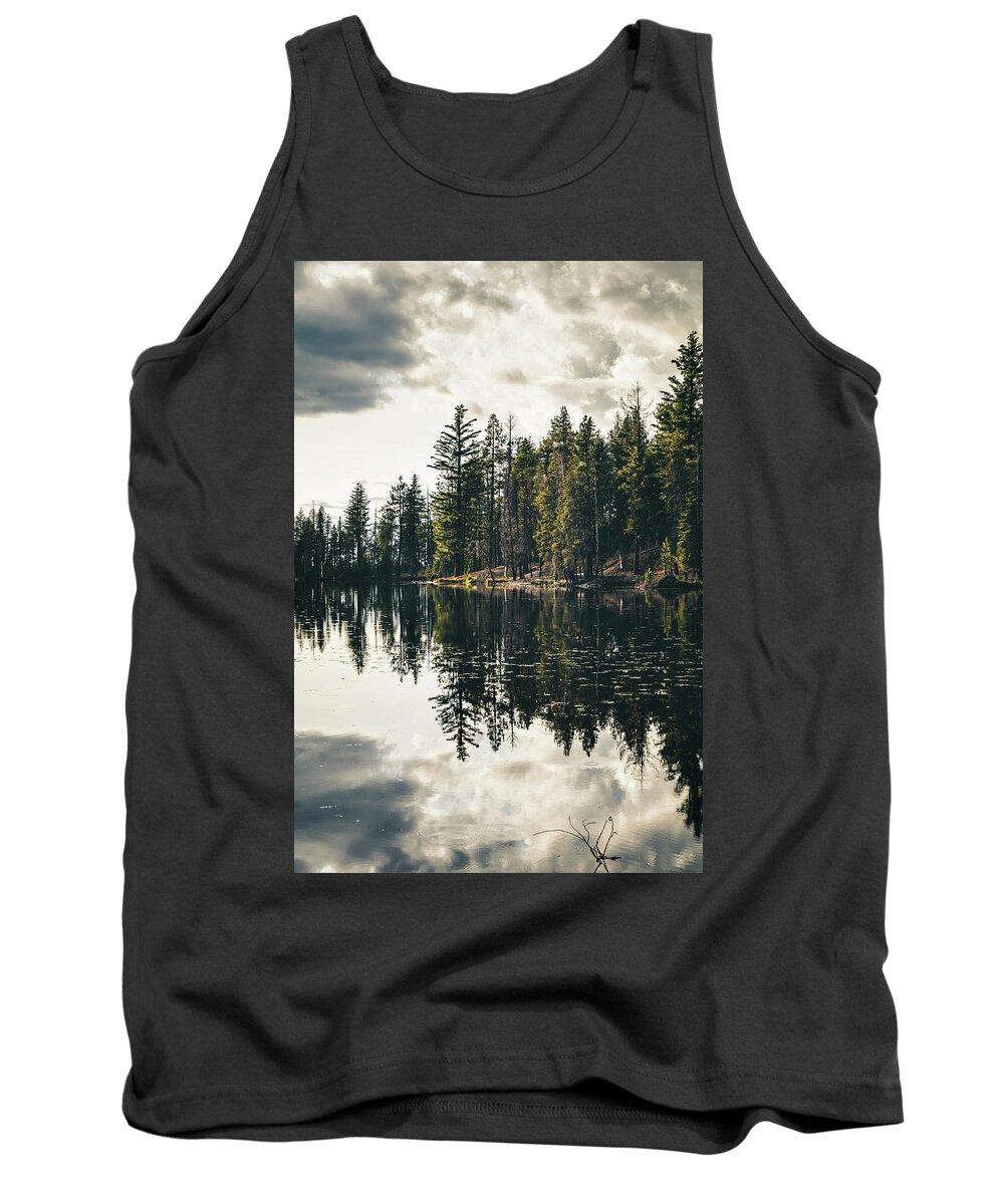 Reflection Tank Top featuring the photograph Divided by Laura Roberts