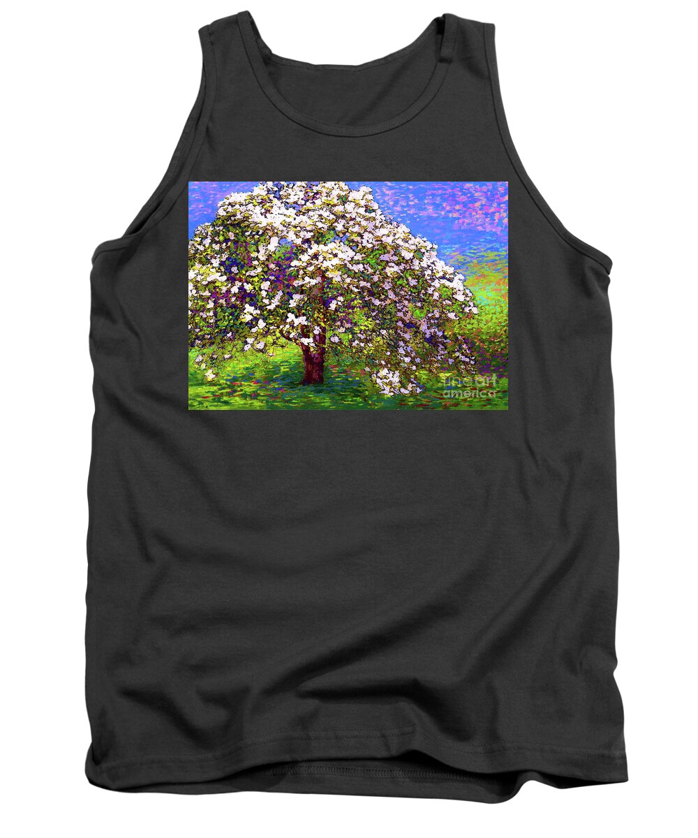 Landscape Tank Top featuring the painting Dogwood Dreams by Jane Small
