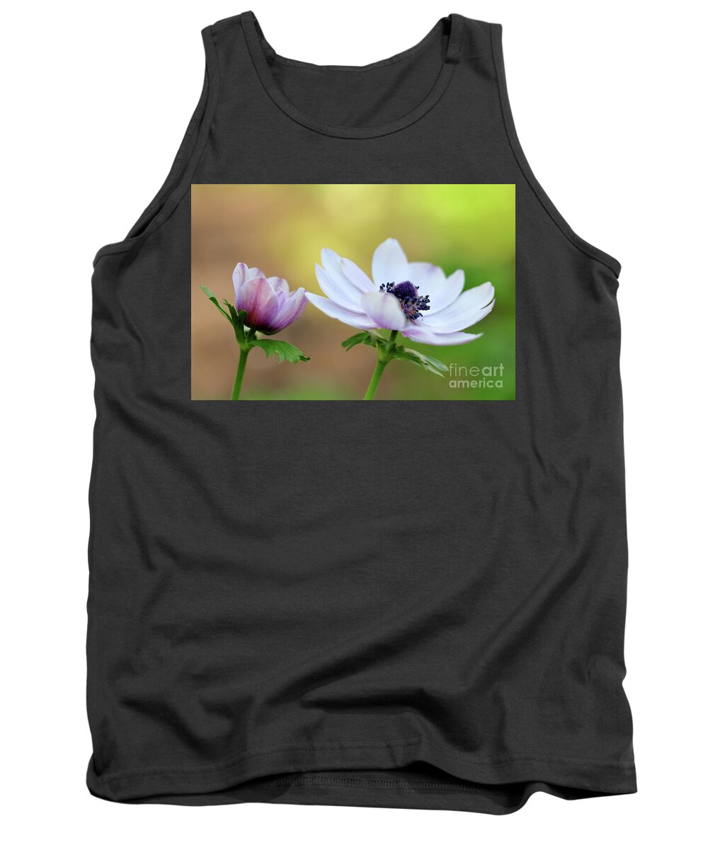 Nature Tank Top featuring the photograph Double Anemone by Baggieoldboy