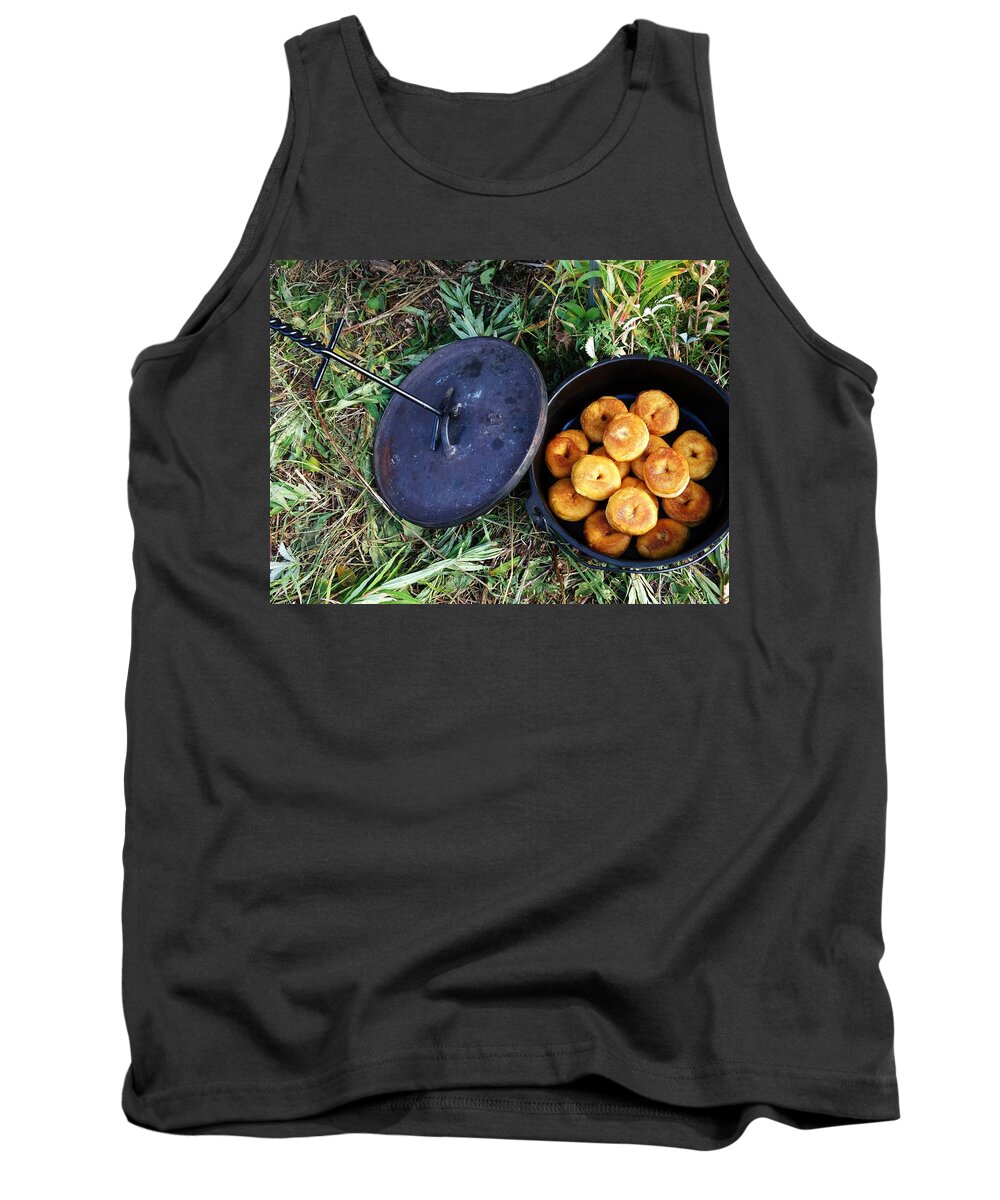 Food Photography Tank Top featuring the photograph Doughnuts by Alden White Ballard