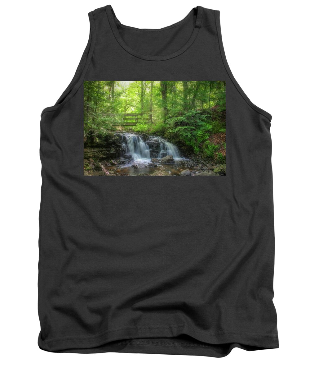 Waterfall Tank Top featuring the photograph Dreaming at the Waterfall by Robert Carter