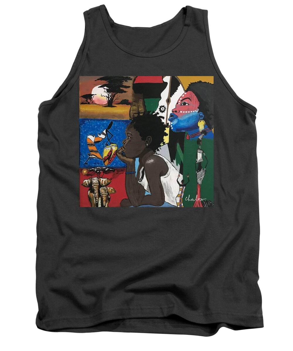  Tank Top featuring the painting Dreamin Forward by Charles Young